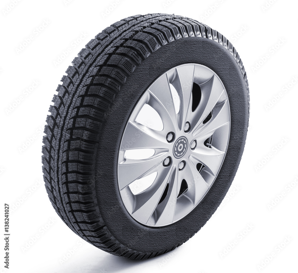 Obraz premium tire on a white background