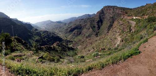 Blick vom Mirador el Mulato ins obere Mogan-Tal