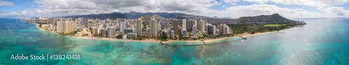 Amazing aerial of Oahu Hawaii