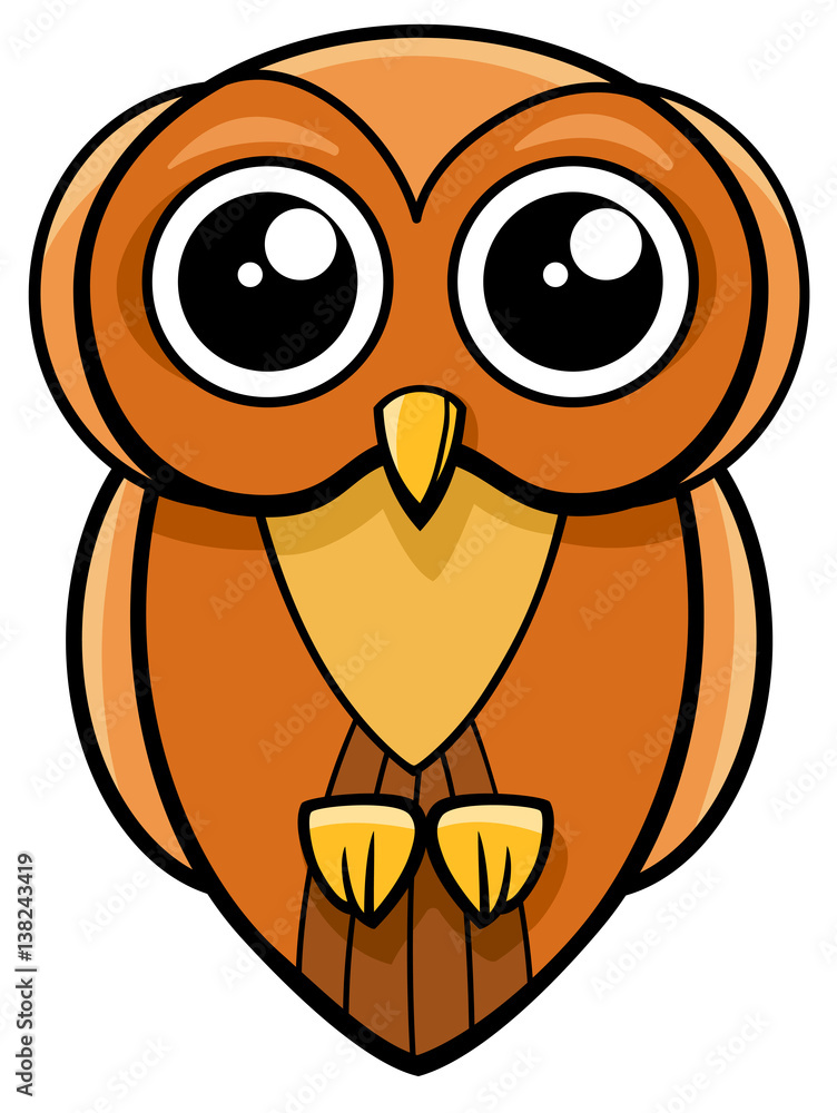 Obraz premium cute owl animal character