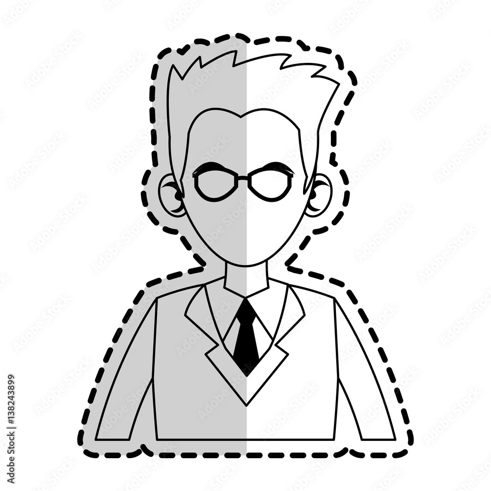 faceless businessman icon image vector illustration design 