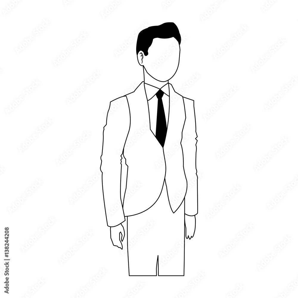 faceless businessman icon image vector illustration design faceless businessman icon image vector illustration design