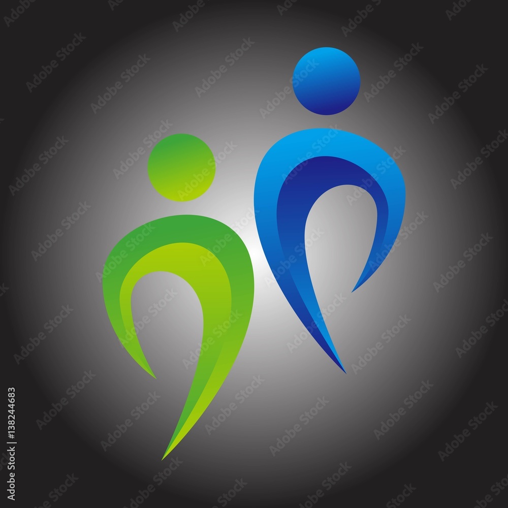 vector logo for fitness in the form vector logo for fitness in the form