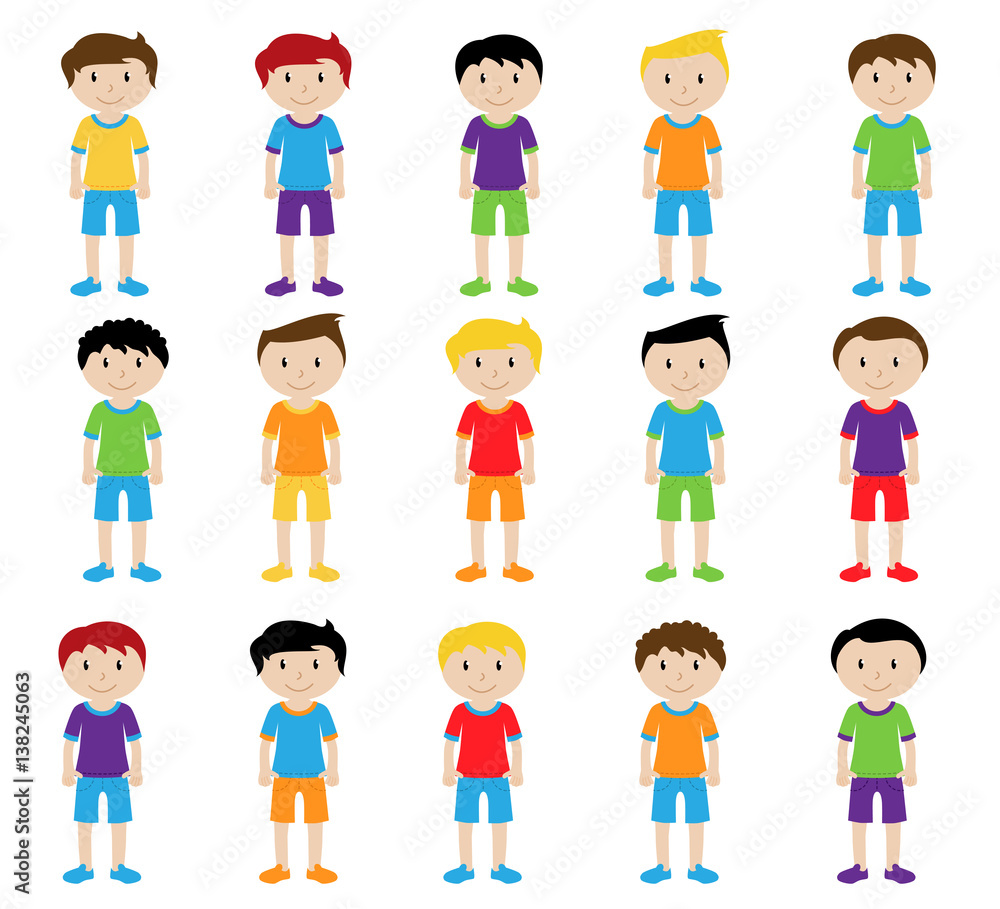 Collection of Cute and Ethnically Diverse Male Students and Children Collection of Cute and Ethnically Diverse Male Students and Children
