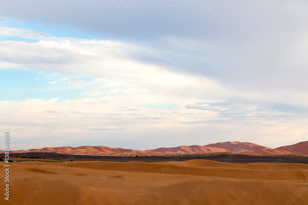 sunshine in the desert of morocco sand and dune