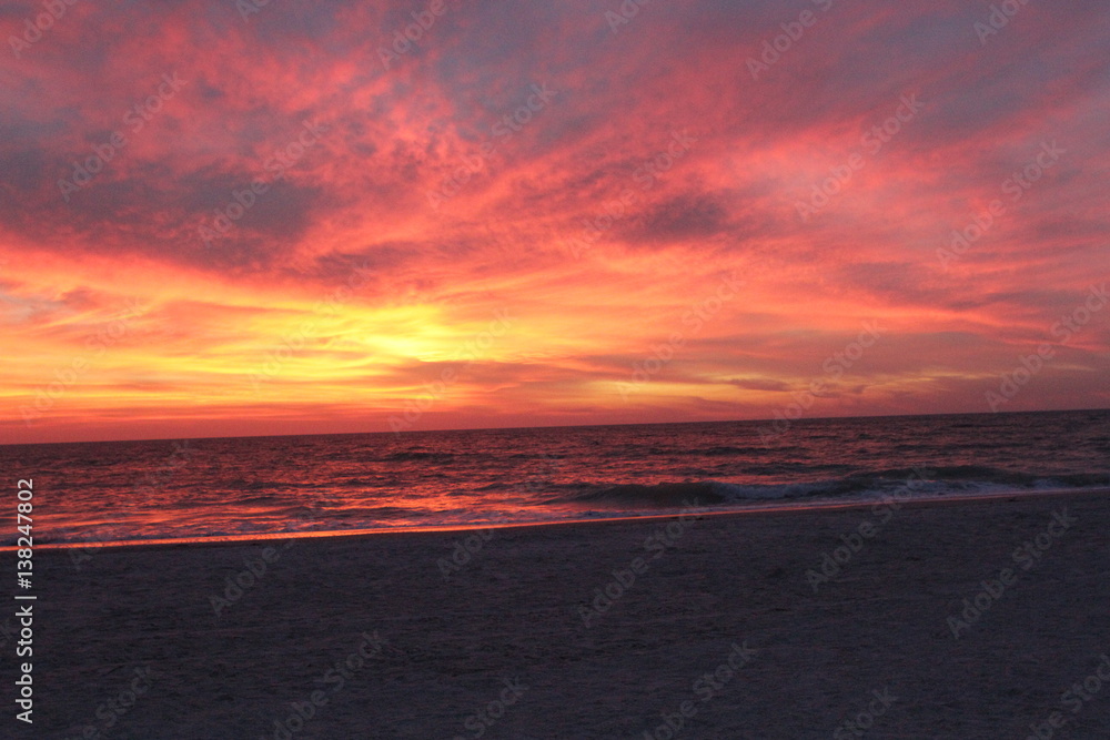 Florida Gulf Beach Sunsets and Surf