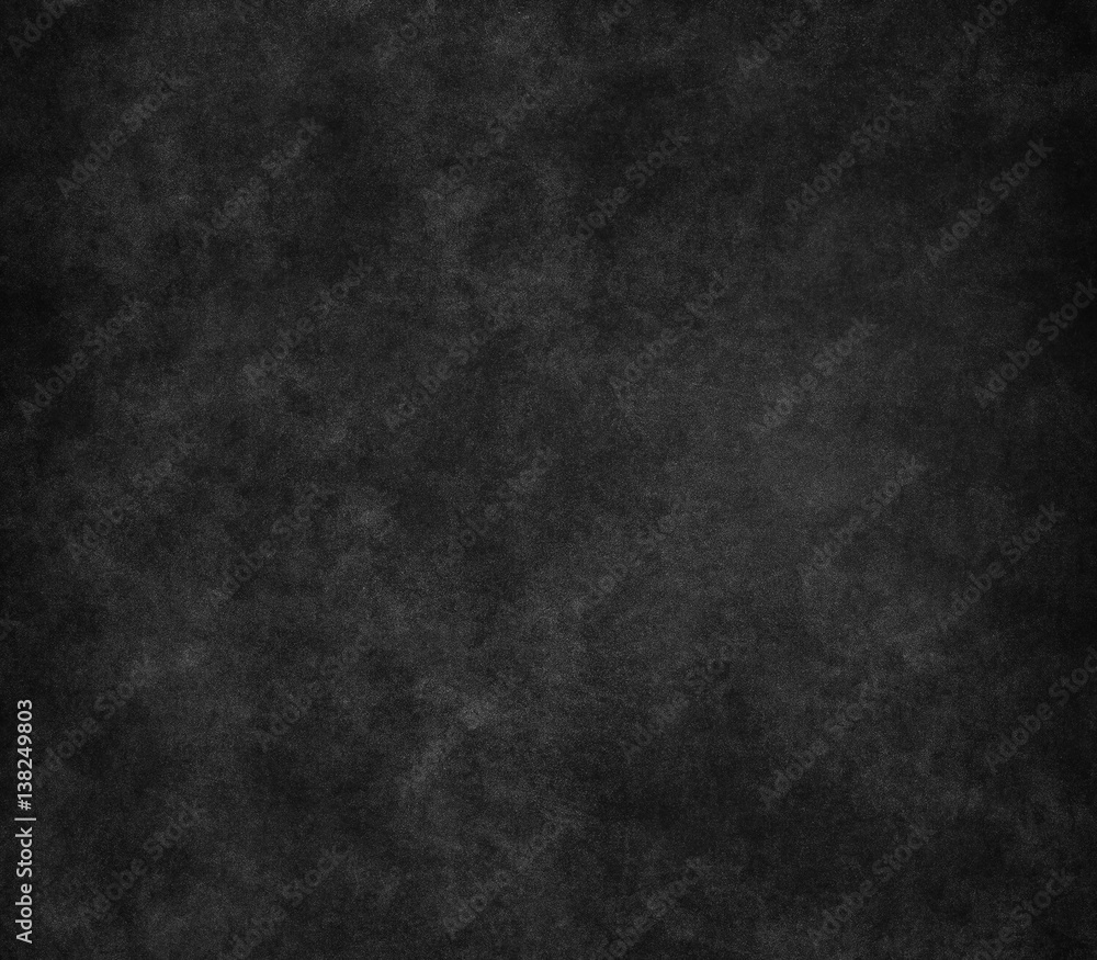 Fototapeta Black scratched grunge stucco wall background or texture