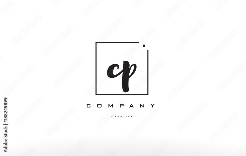 cp c p hand writing letter company logo icon design cp c p hand writing letter company logo icon design