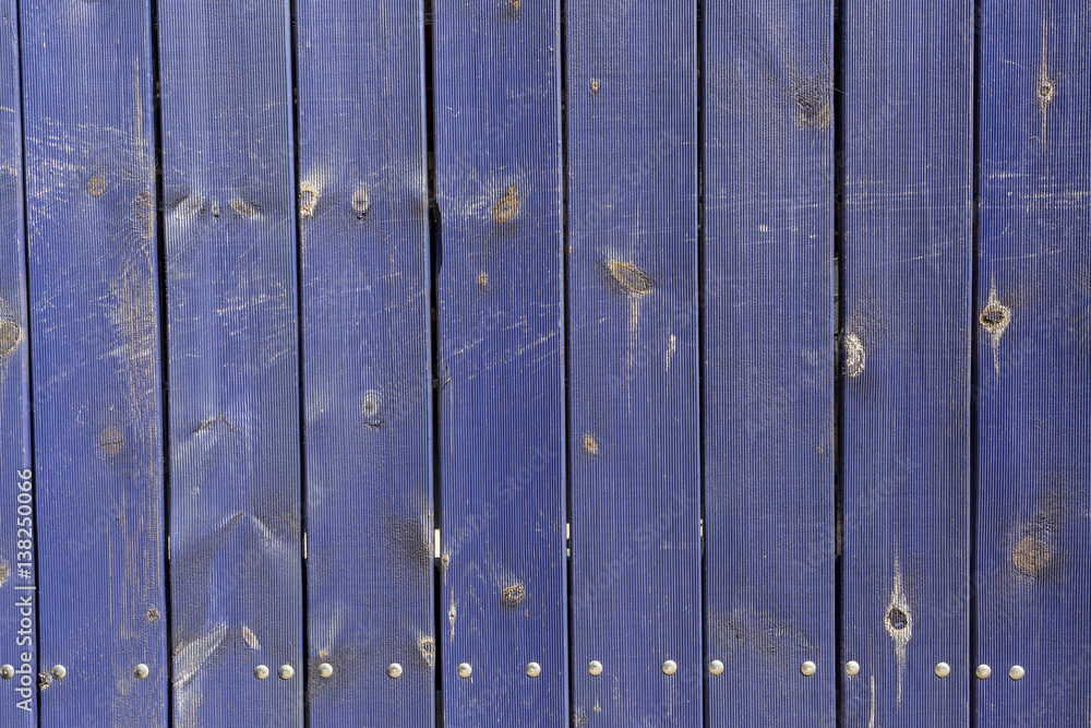 Hintergrund, vertikal ausgerichtete Holzbretter mit Struktur, blau bemalt Hintergrund, vertikal ausgerichtete Holzbretter mit Struktur, blau bemalt
