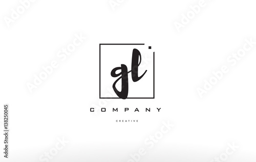 gl g l hand writing letter company logo icon design © dragomirescu