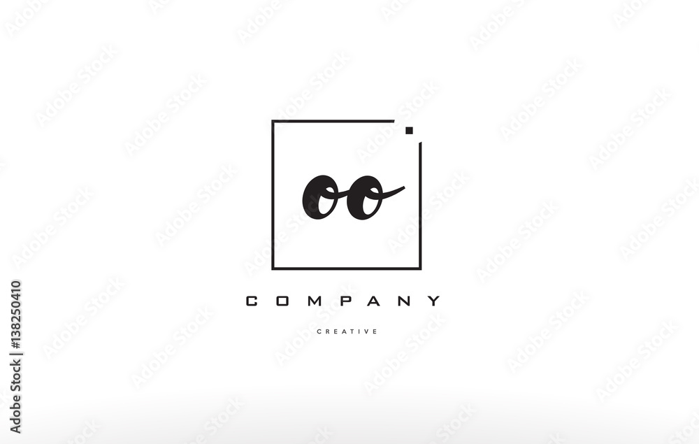oo o hand writing letter company logo icon design oo o hand writing letter company logo icon design