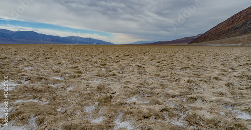 Salt flats at Death Valley National Park in California