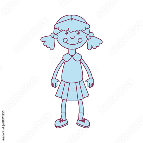 ragdoll kids toy isolated icon vector illustration design