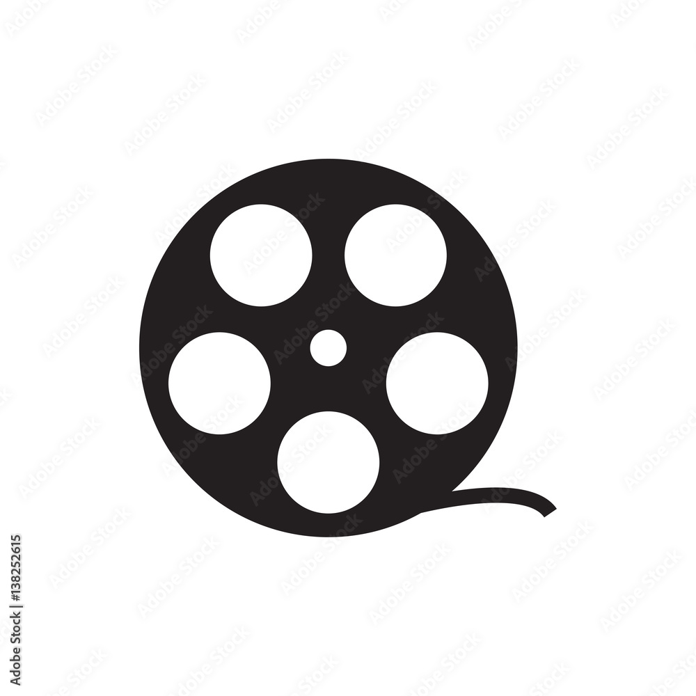 camera tape icon illustration