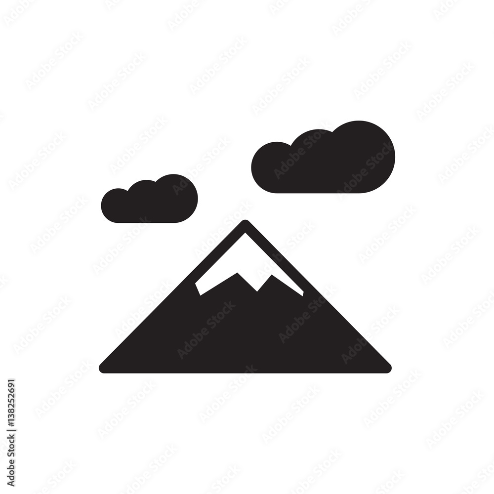 mountain icon illustration mountain icon illustration