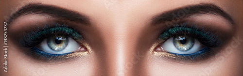 Female eyes with beautiful make-up