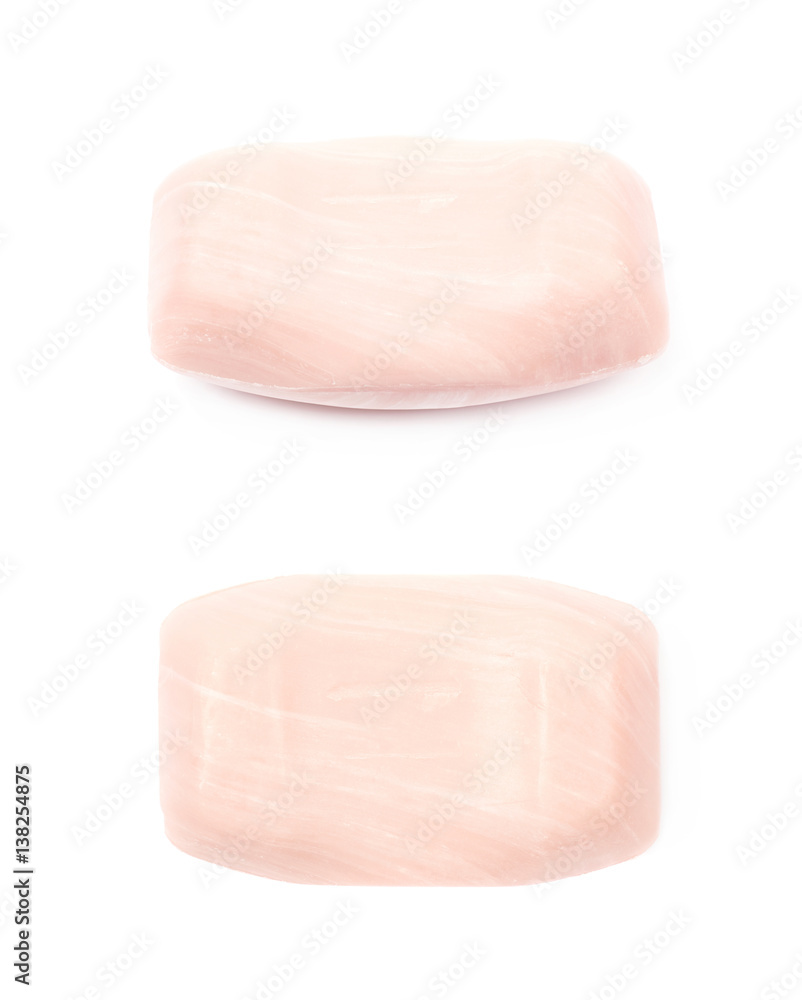 Single piece of soap isolated Single piece of soap isolated