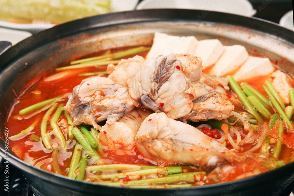 maeuntang. Spicy Fish Stew.
