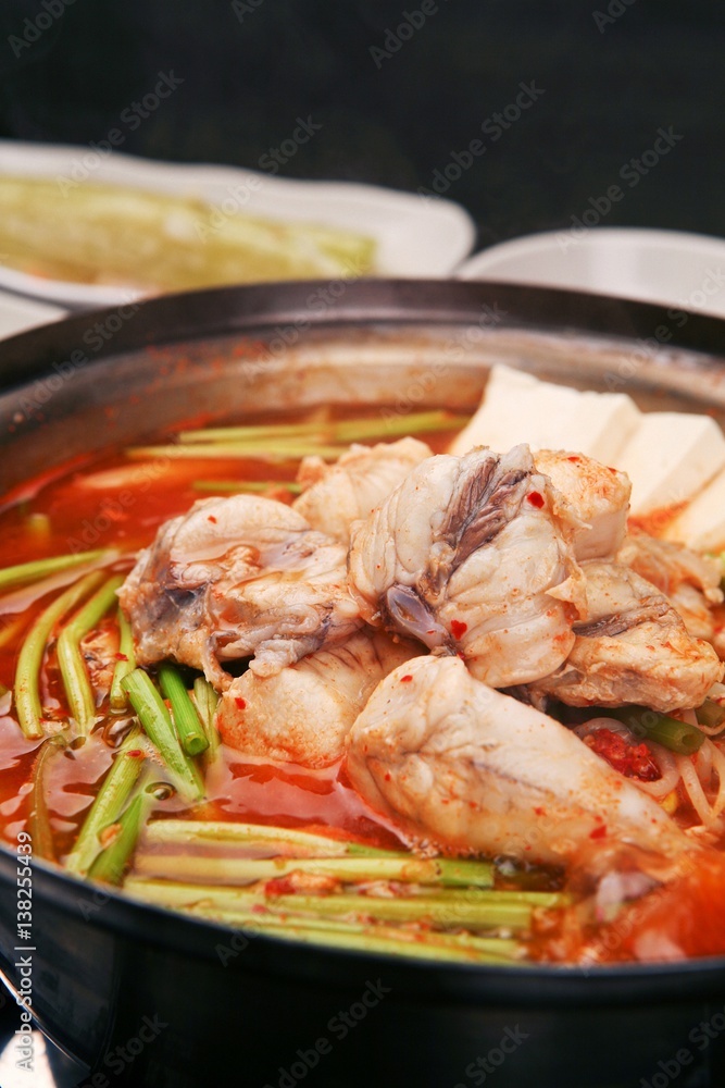 maeuntang. Spicy Fish Stew.
