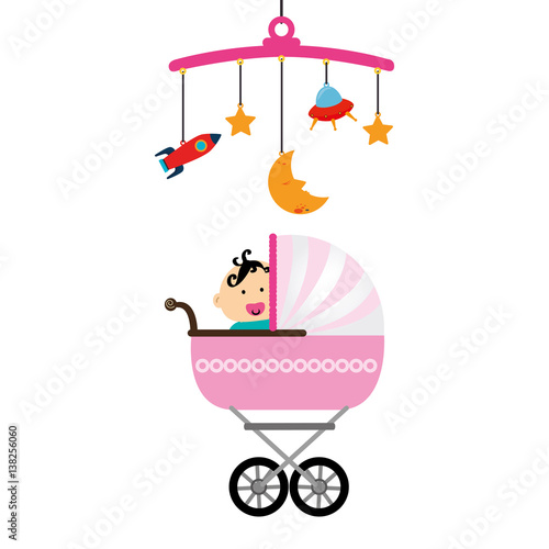 cute baby toys icon vector illustration design