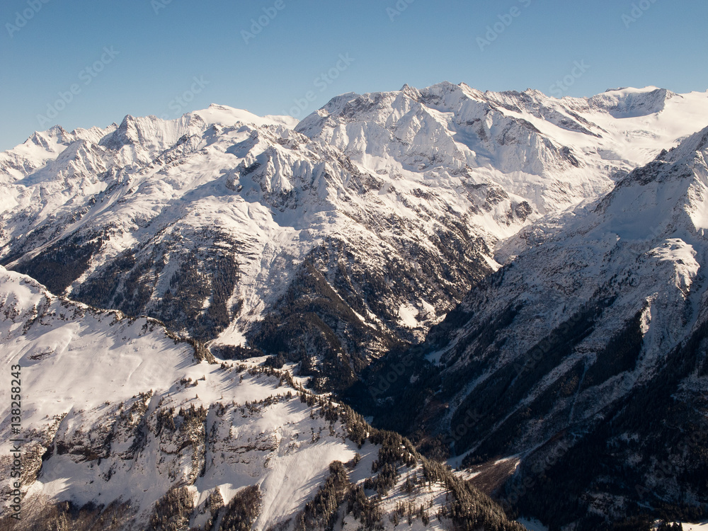 Winter im Berner Oberland bei Hasliberg, Schweiz