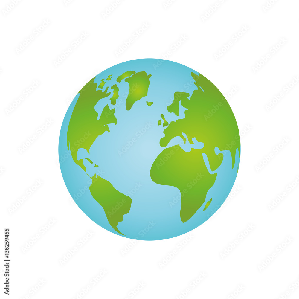 Isolate globe world icon vector illustration graphic design