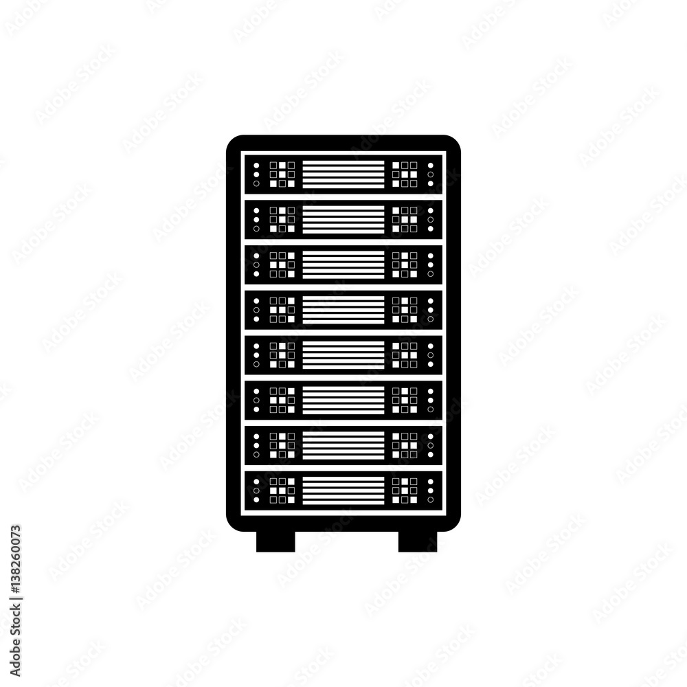 Database storage computer icon vector illustration graphic design Database storage computer icon vector illustration graphic design
