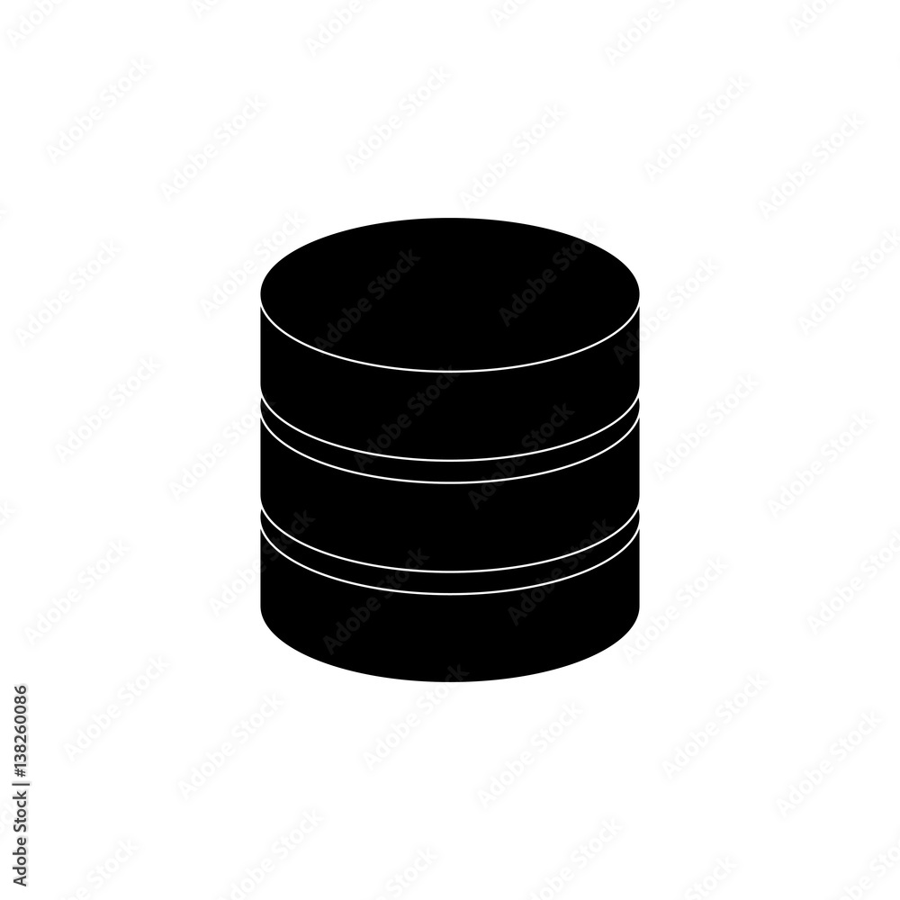 Database storage computer icon vector illustration graphic design Database storage computer icon vector illustration graphic design