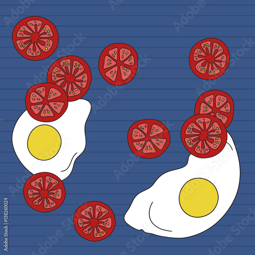 Eggs with tomatos