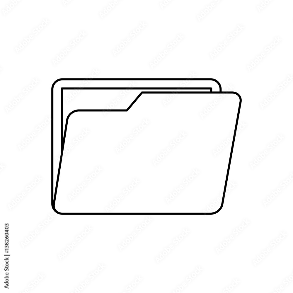 Folder business document icon vector illustration graphic design