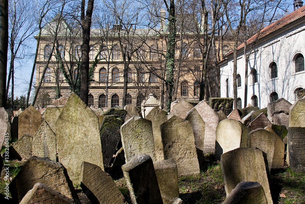 Fototapeta premium Tschechien - Prag - Josephstadt-Alter Jüdischer Friedhof