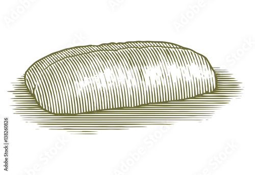 Woodcut Italian Bread Loaf
