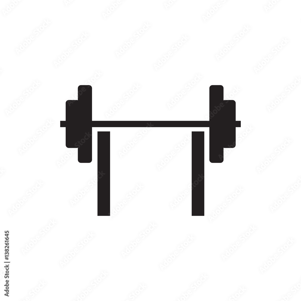 barbell icon illustration barbell icon illustration