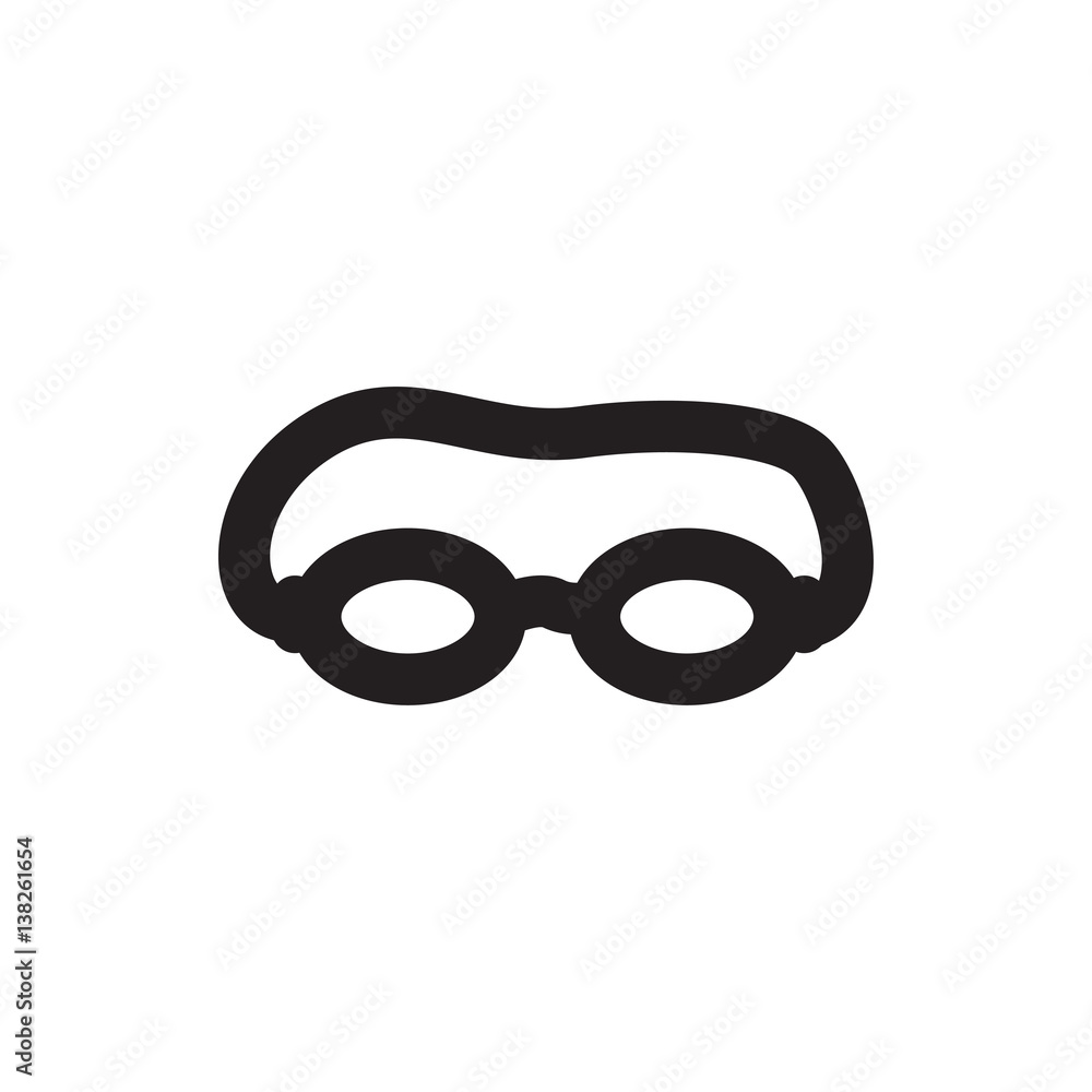swimming glasses icon illustration swimming glasses icon illustration