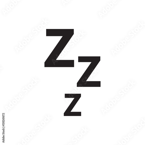zzz icon illustration photo