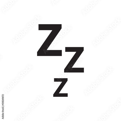 zzz icon illustration