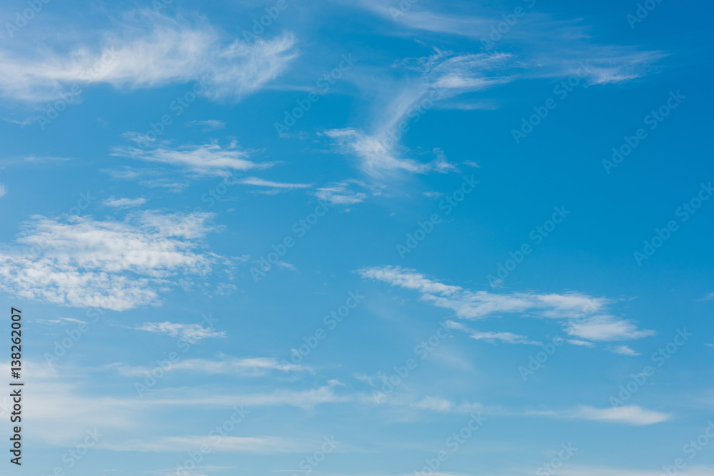 blue sky with cloud