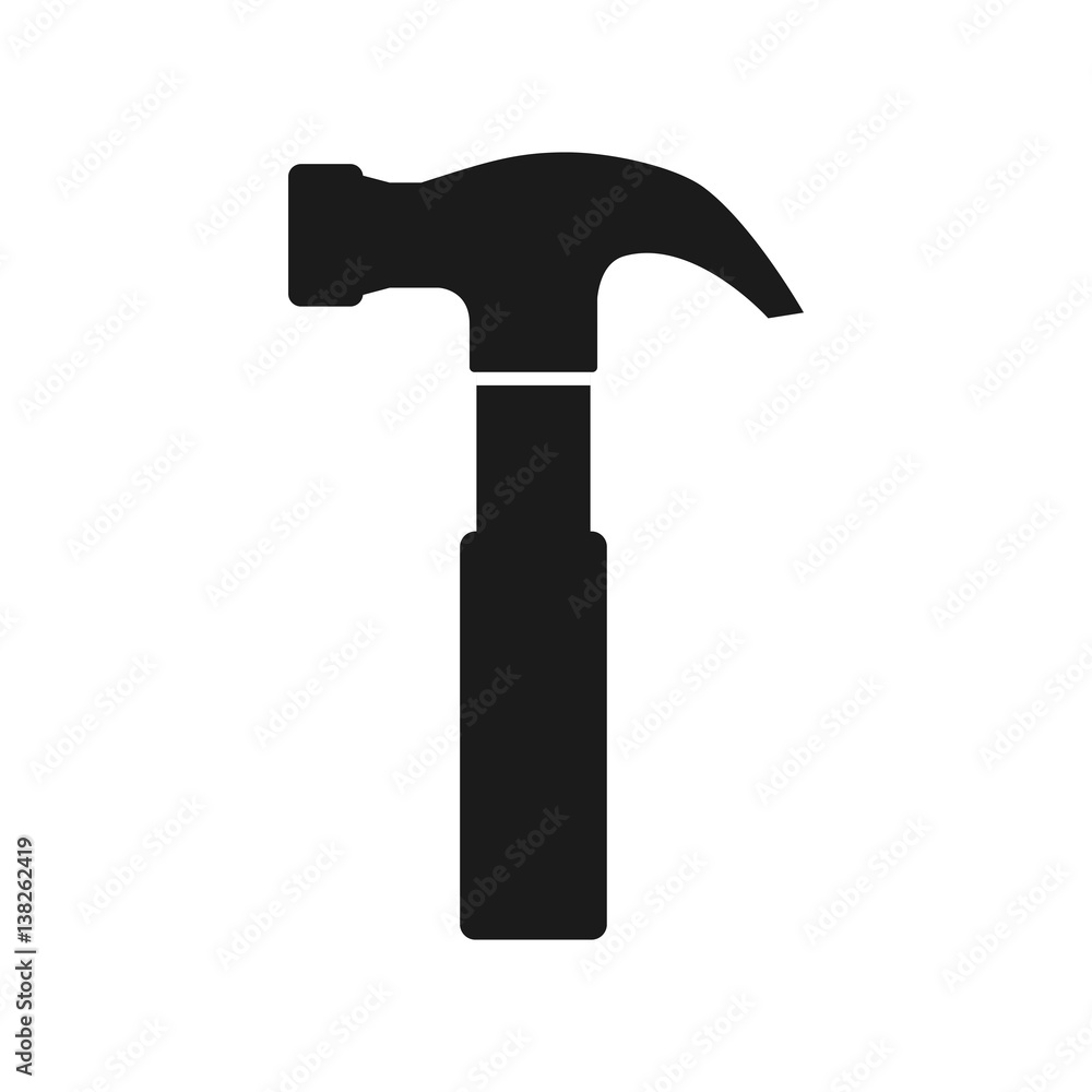 Hammer construction tool icon vector illustration graphic design Hammer construction tool icon vector illustration graphic design