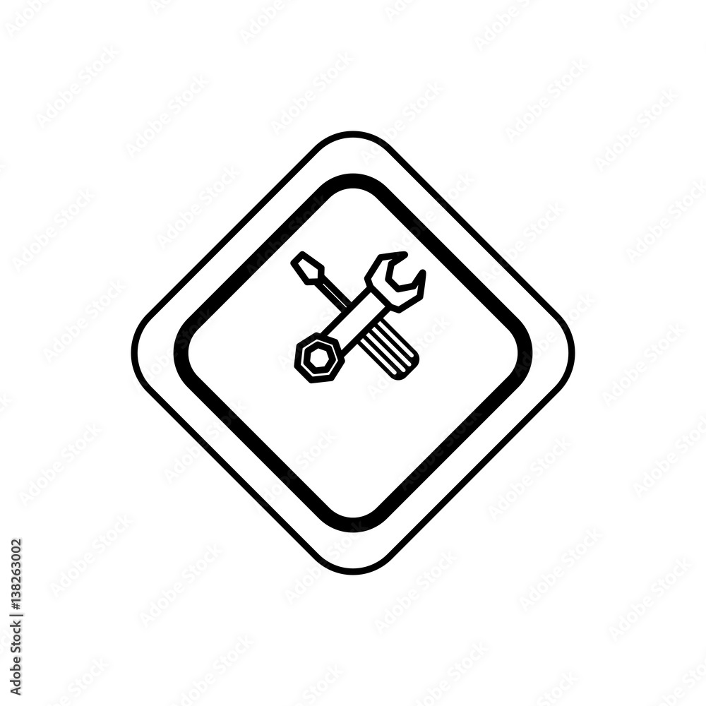 Construction tools advertising icon vector illustration graphic design Construction tools advertising icon vector illustration graphic design
