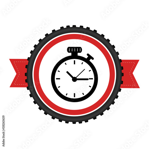 chronometer watch isolated icon vector illustration design