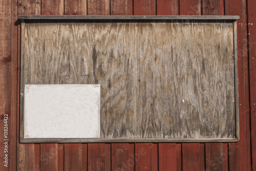 Bild auf Leinwand Pinboard on wooden wall