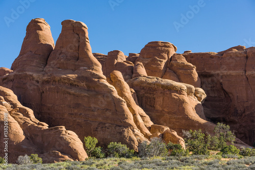 Arches NM, Fins near Sand Dune Arch © Laurens