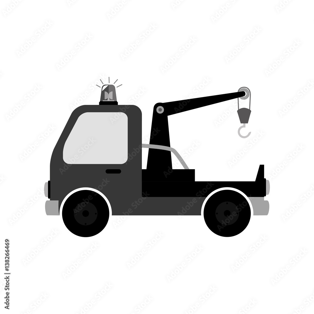 crane service isolated icon vector illustration design