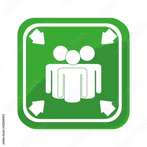 Meeting point sign icon vector illustration design
