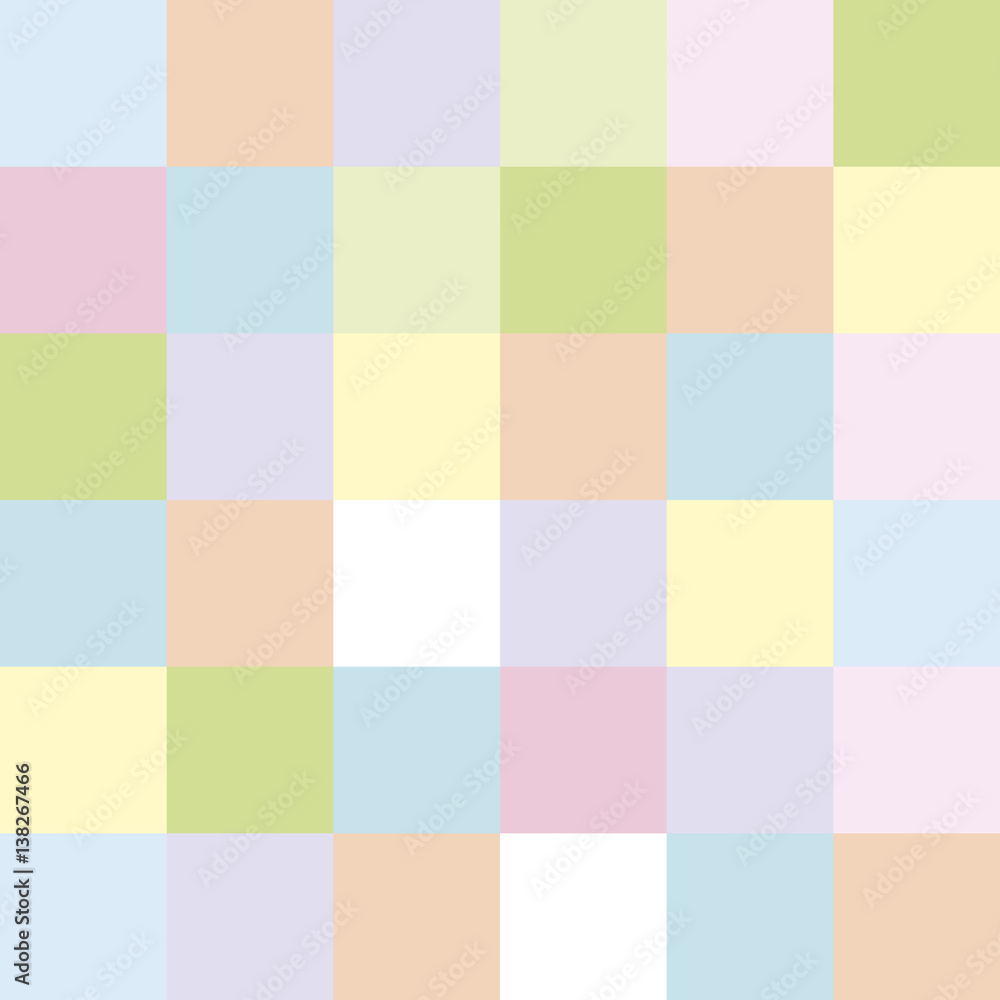 Seamless Colored Cubes Pastel Colors