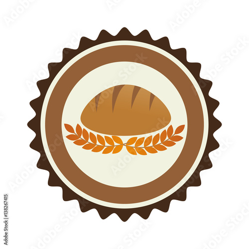 bakery shop emblem icon vector illustration design © Gstudio