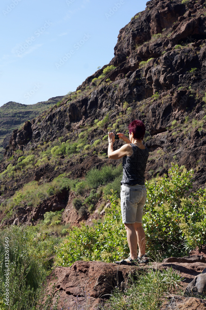 Fototapeta premium Bergwelt im Landschaftspark Parque Rural del Nublo