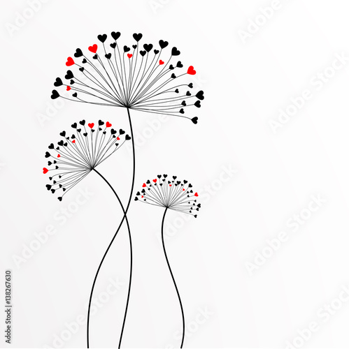 stock vector abstract flowers