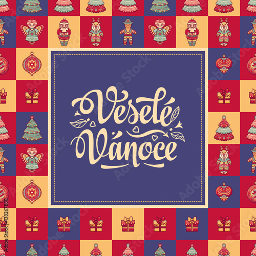 Vesele vanoce -  greeting cards. Xmas in the Czech Republic. 