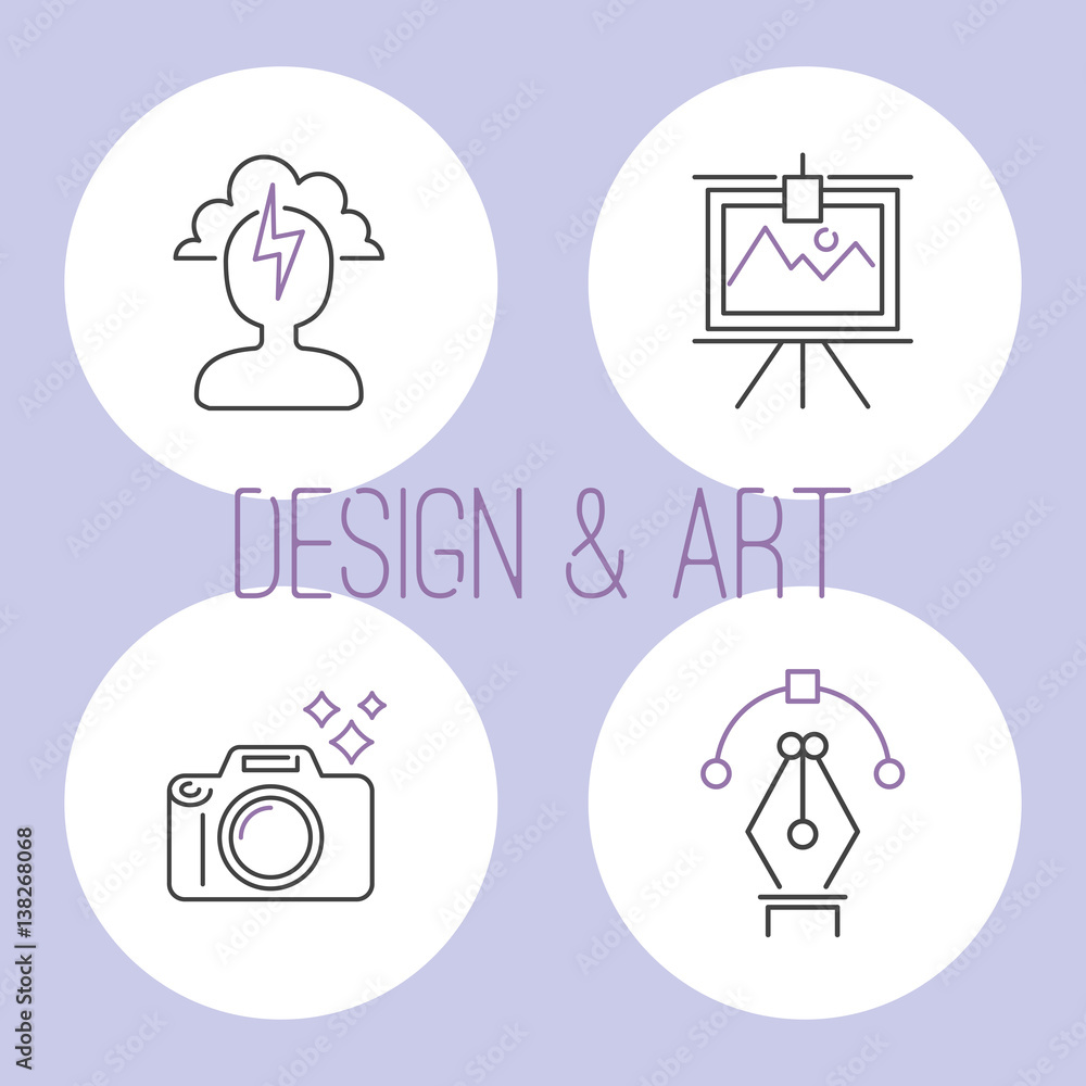 art icons set vector illustration design linear symbols artistic pictogram creativity button graphic collection thin symbol icon line flat isolated art icons set vector illustration design linear symbols artistic pictogram creativity button graphic collection thin symbol icon line flat isolated